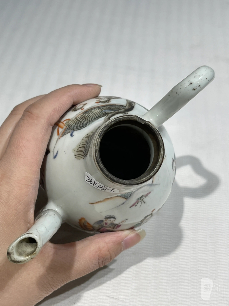 清代 粉彩茶壶一组十二件 - 图61
